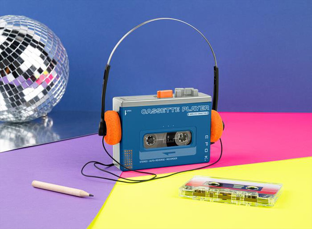 Immagine del prodotto BIG BEN - BTTAPEBL- SPEAKER BT "WALKMAN" CON MUSICASSETTA RE-Multicolore