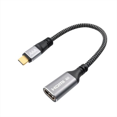 AAAMAZE - ADATTATORE TYPE-C MALE TO HDMI FEMALE-Grigio