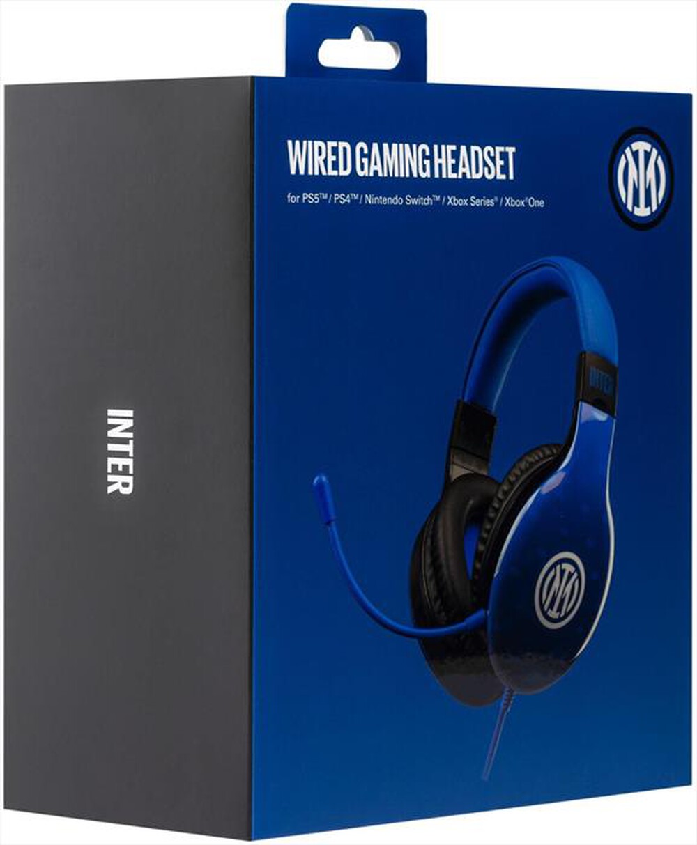 "QUBICK - CUFFIE GAMING INTER SNAKES-NERO/BLU"