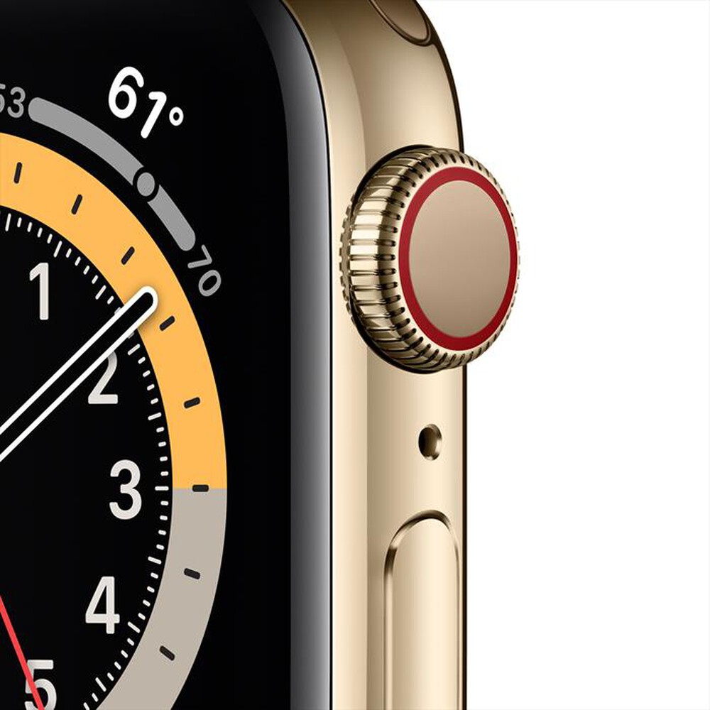 "APPLE - Watch Series 6 GPS+Cellular 40mm Acciaio Oro-Gold Milanese Loop"