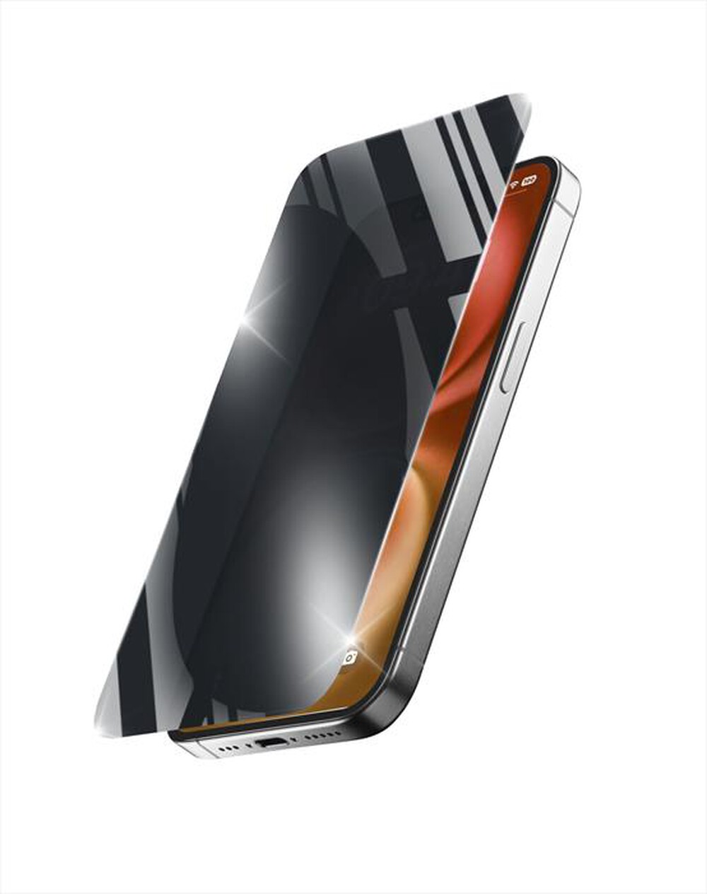 Immagine del prodotto CELLULARLINE - Vetro temperato con filtro privacy iPhone 16 Plus-Trasparente