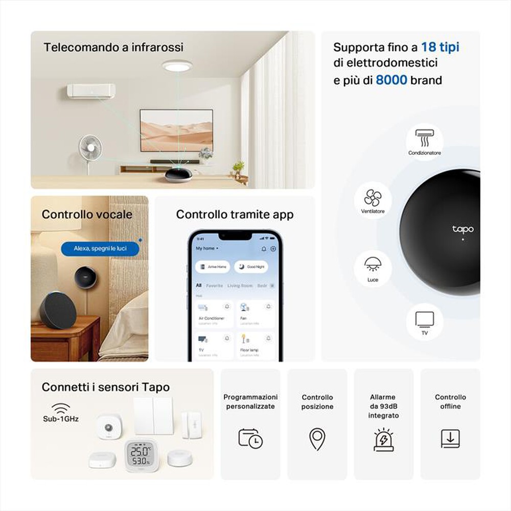 Immagine del prodotto TP-LINK - Smart Hub SMART IR & IOT HUB-Nero