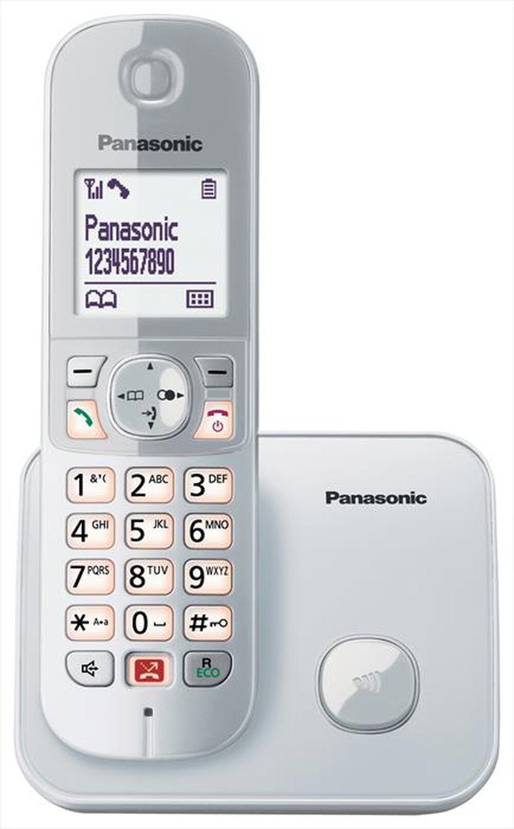 "PANASONIC - KX-TG6851JTS-SILVER"