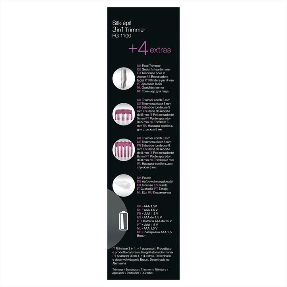 Immagine del prodotto BRAUN - SILK-&Eacute;PIL BIKINI STYLER FG1100-Rosa