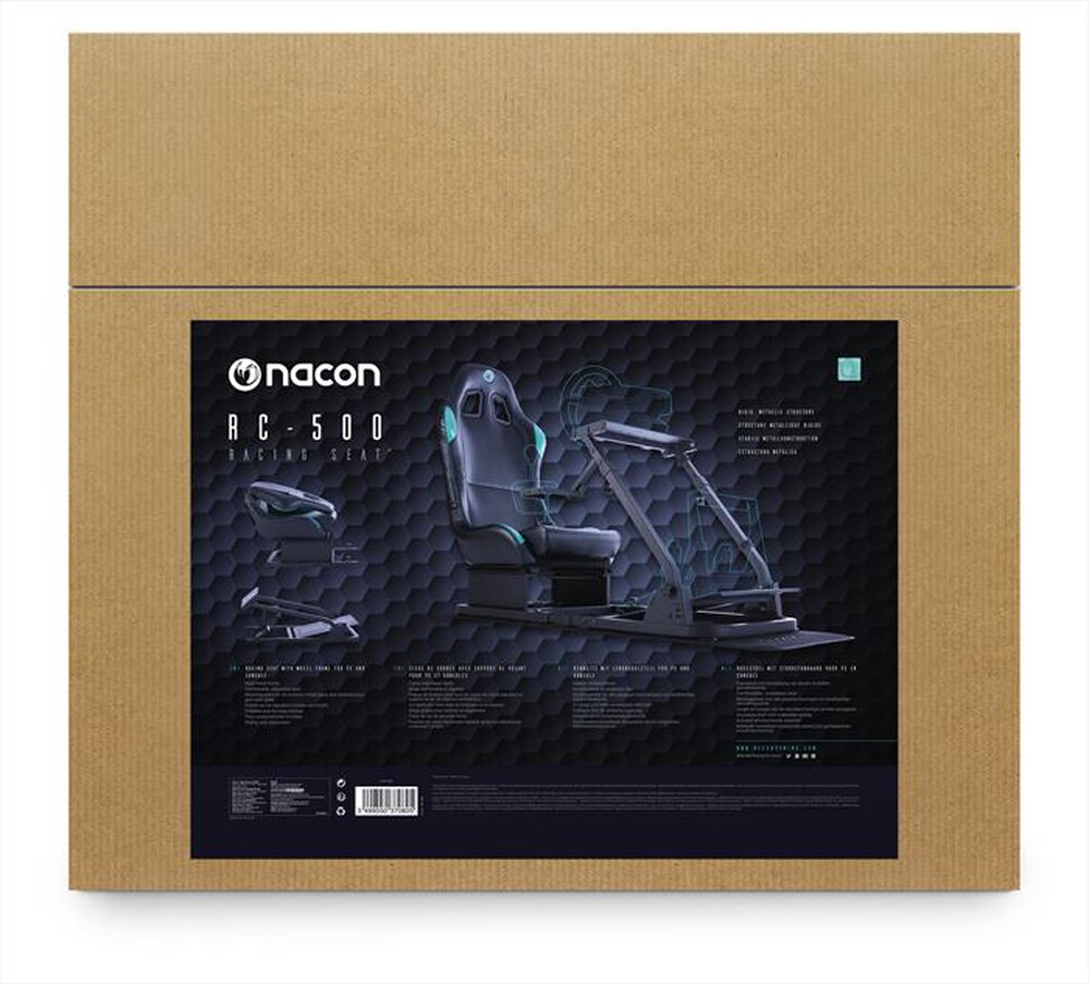 "NACON - Sedile da corsa con supporto volante PCRC-500-Nero / Verde"