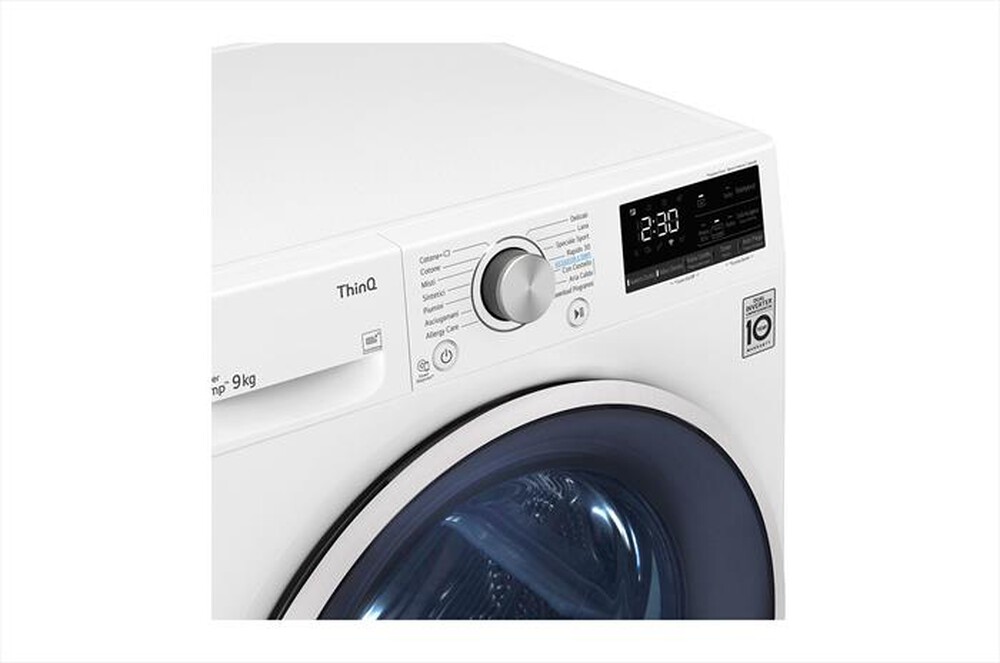 "LG - Asciugatrice RH90V9AVHN - 9 Kg - A+++-Bianca"