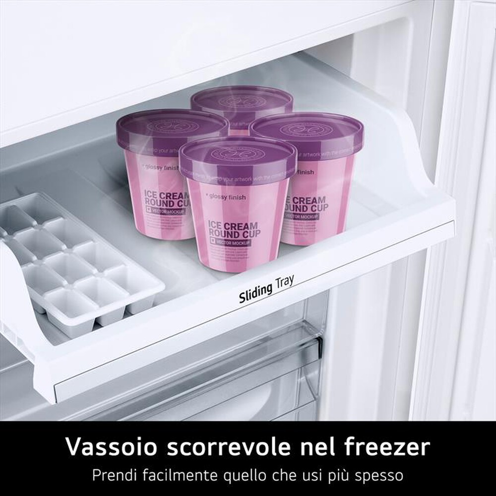 Immagine del prodotto LG - Frigorifero combinato GTFN256SET Classe E 233 lt-White