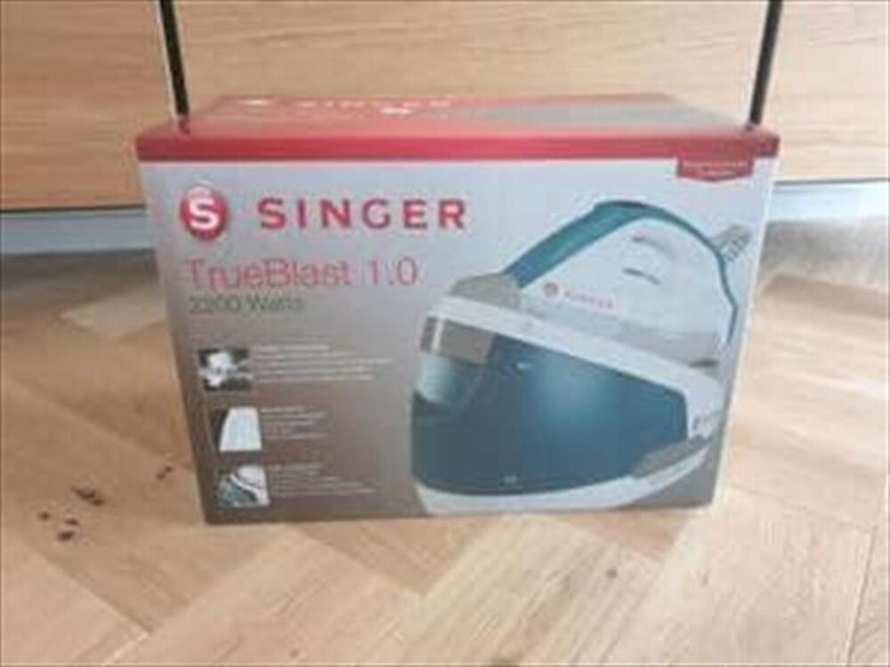 "SINGER - Ferro da stiro a vapore TRUE BLAST 1.0-Azzurro/Bianco"