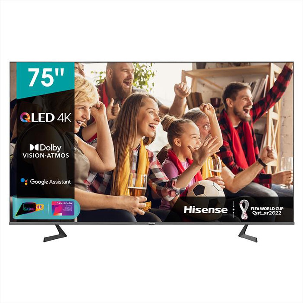 "HISENSE - Smart Tv QLED 4K Dolby Vision 75\" 75A72GQ-Silver"
