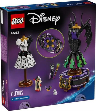 LEGO - DISNEY Abiti di Malefica e Crudelia De Mon - 43262-Multicolore