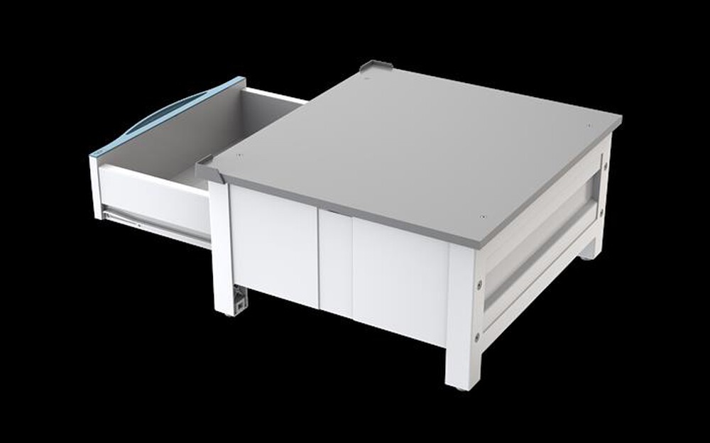 Immagine del prodotto MELICONI - BASE SPACE EXTRA-Struttura bianca, ripiano grig