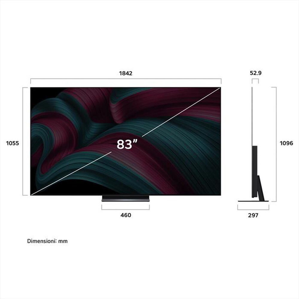 Immagine del prodotto LG - Smart TV OLED UHD 4K 83" EVO AI C5 OLED83C54LA-Charcoal Black
