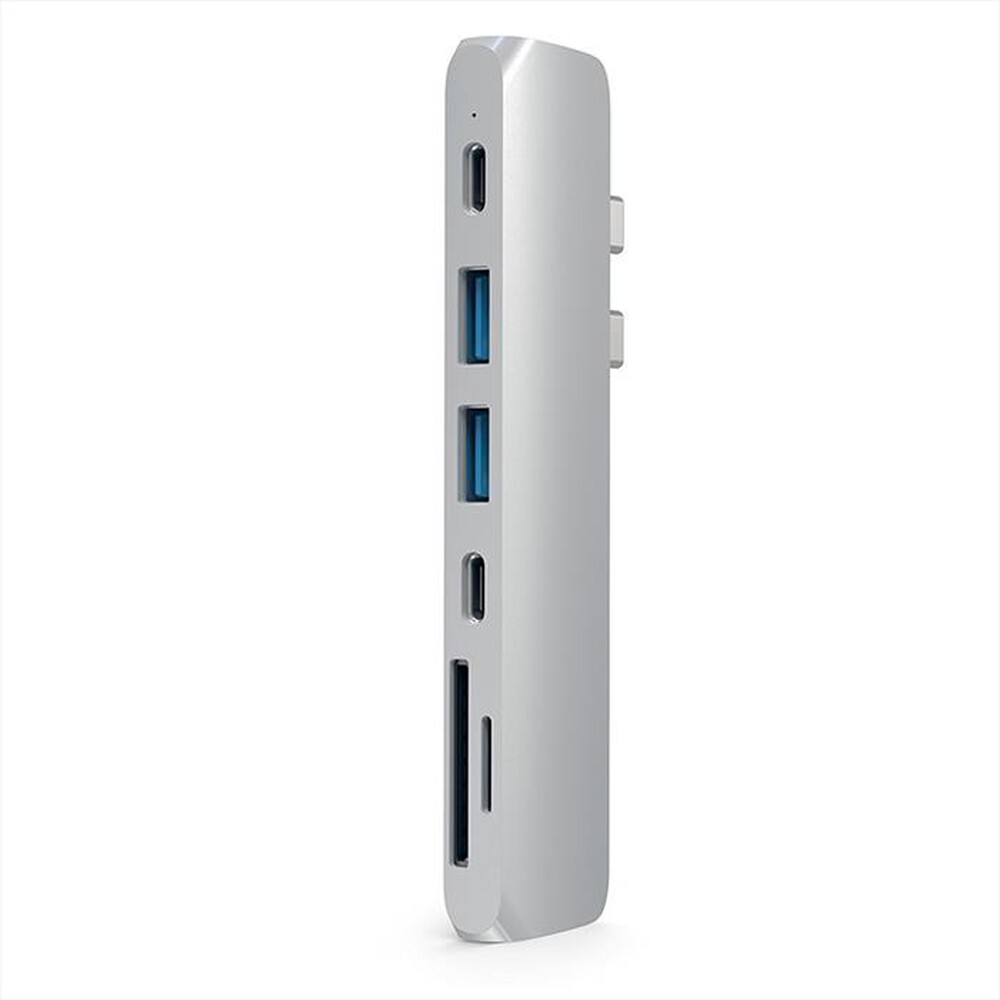 "SATECHI - PRO HUB USB-C CON 4K HDMI + USB-C + CARD READER-SILVER"