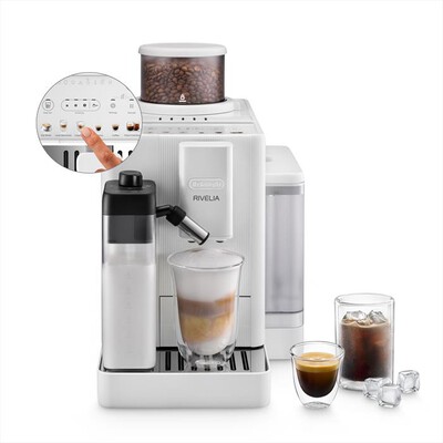 DE LONGHI - RIVELIA START Macchina da caff&egrave; EXAM420.55.WXL-Arctic White