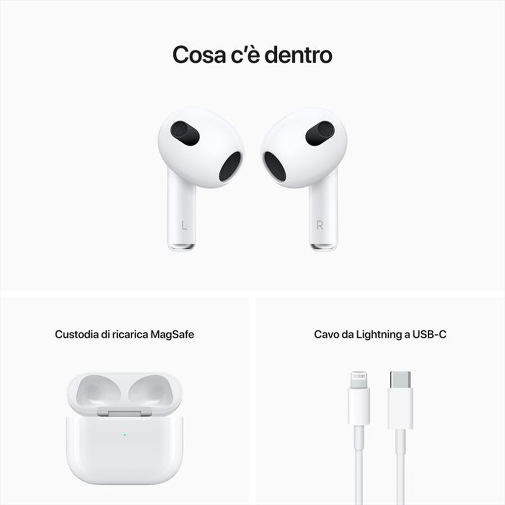 "APPLE - AirPods (3rd generation) with MagSafe ChargingCase"