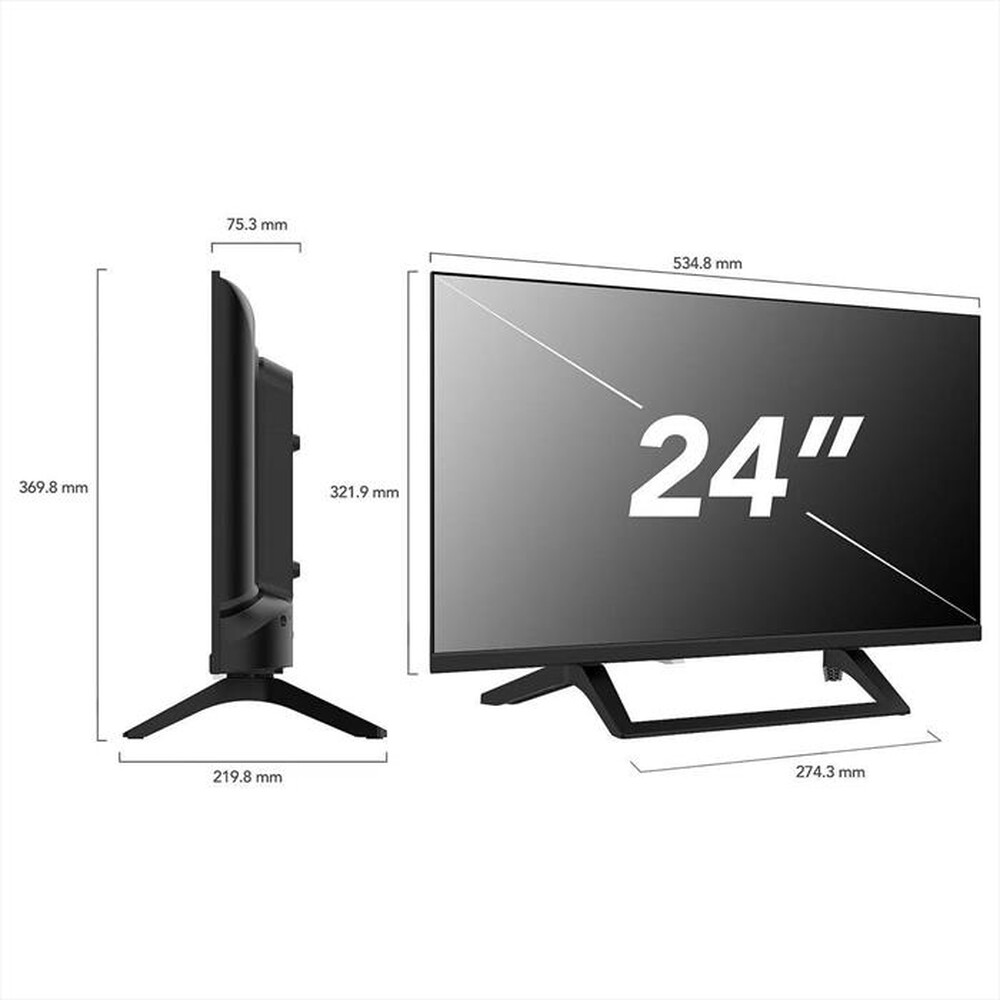 Immagine del prodotto SMART TECH - TV LED HD READY 24" 24HN01V1C-high gloss black