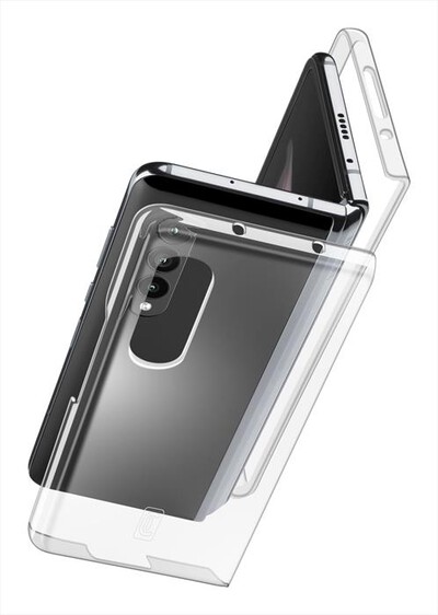 CELLULARLINE - Cover CLEAR CASE per Samsung Galaxy Z Fold4-Transparent