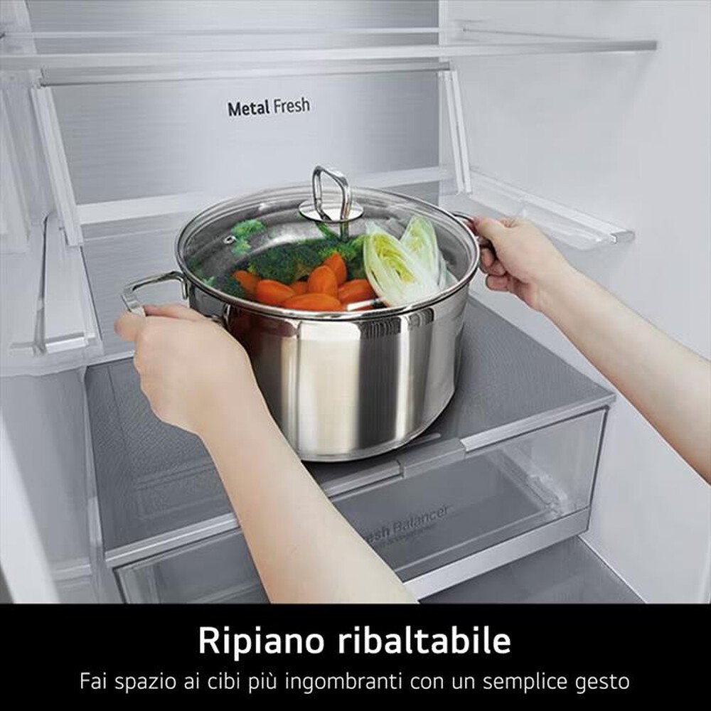 Immagine del prodotto LG - Frigorifero combinato GBV7280AEV Classe A 387L-Nero