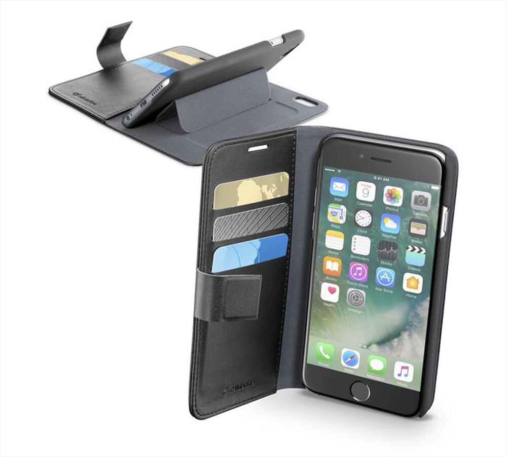 "CELLULARLINE - Book Agenda Apple iPhone 6/6s BOOKAGENDAIPH647K-Nero"