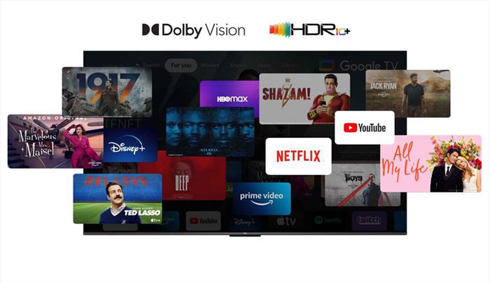 "TCL - Smart TV Q-LED UHD 4K 55\" 55C69B-Titanium"