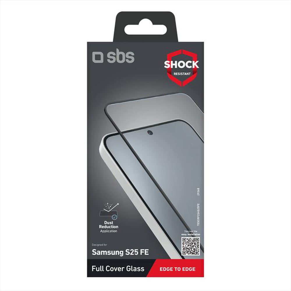 Immagine del prodotto SBS - Full cover glass Samsung S25 FE TESCRFCSAS25FE-Nero