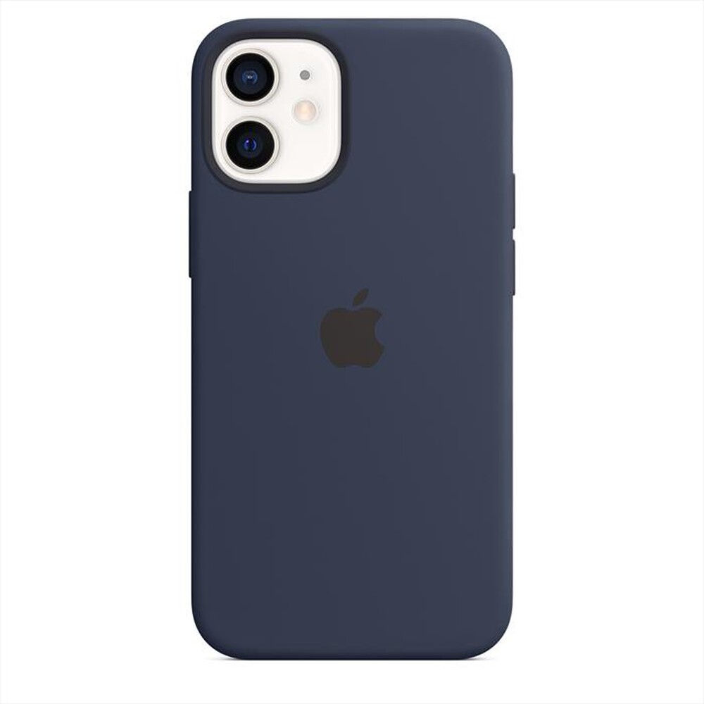 "APPLE - Custodia MagSafe in silicone per iPhone 12 Mini-Deep Navy"