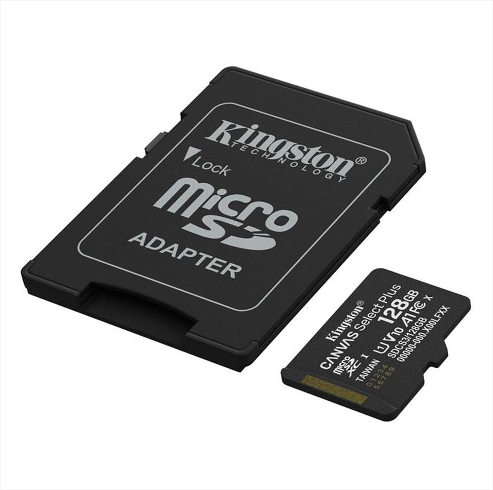 Immagine del prodotto KINGSTON - Memoria microSD Canvas Select Plus SDCS3/128GB-Nero