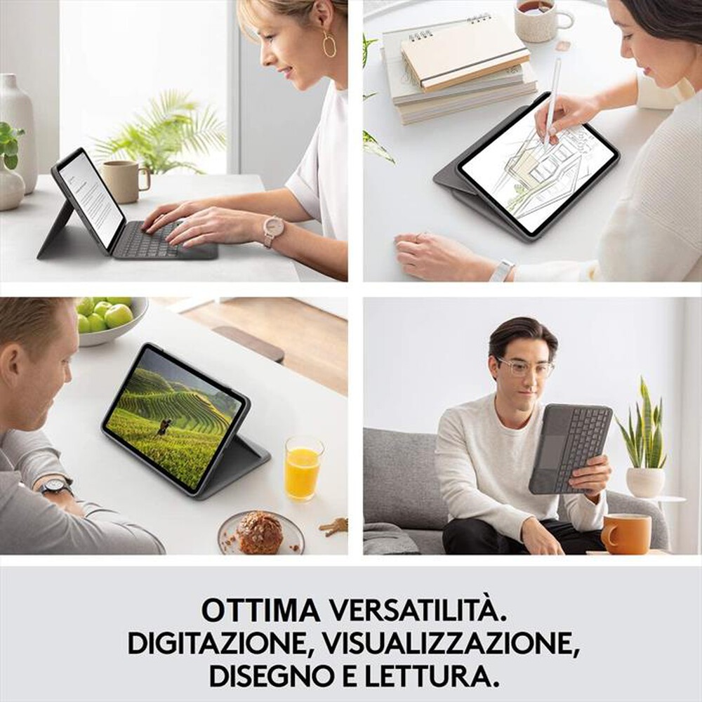 Immagine del prodotto LOGITECH - Folio Touch for iPad Air (4th generation)  - OXFOR-Oxford Grey