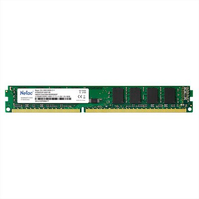NETAC - BASIC DDR3-1600 8G C11 UDIMM 240-PIN - NERO