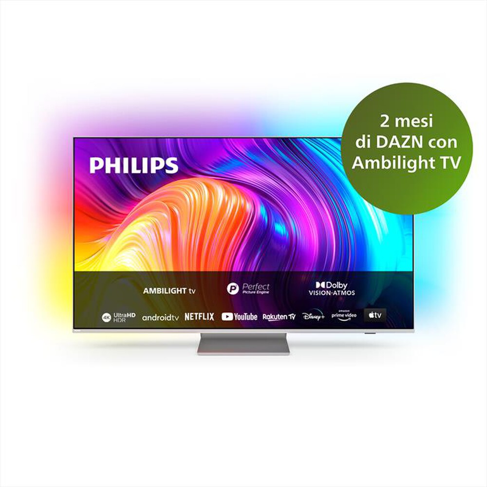 "PHILIPS - Ambilight Smart TV LED UHD 4K 50\" 50PUS8857/12-Silver"