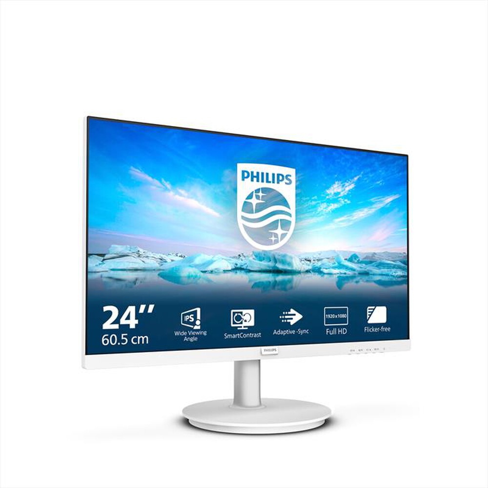 Immagine del prodotto PHILIPS - Monitor 24" FHD IPS 241V8AW/00-bianco