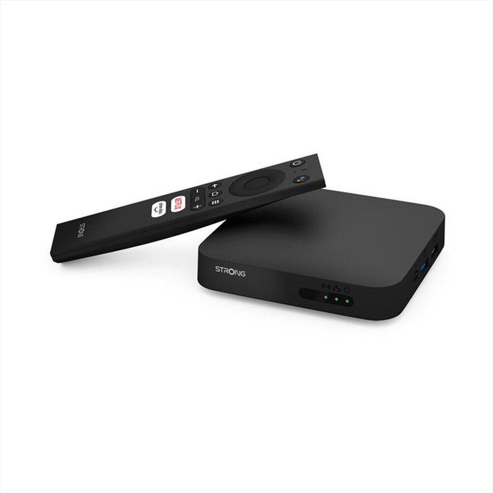 "STRONG - Android TV box 4K Ultra HD streaming SRT LEAP-S1-Nero"