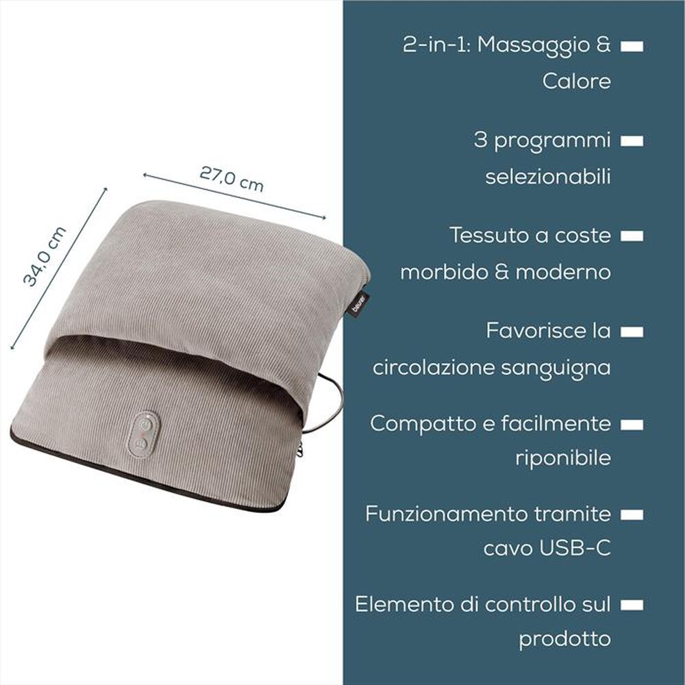 Immagine del prodotto BEURER - Scaldapiedi e massaggiatore plantare FM 28-Beige