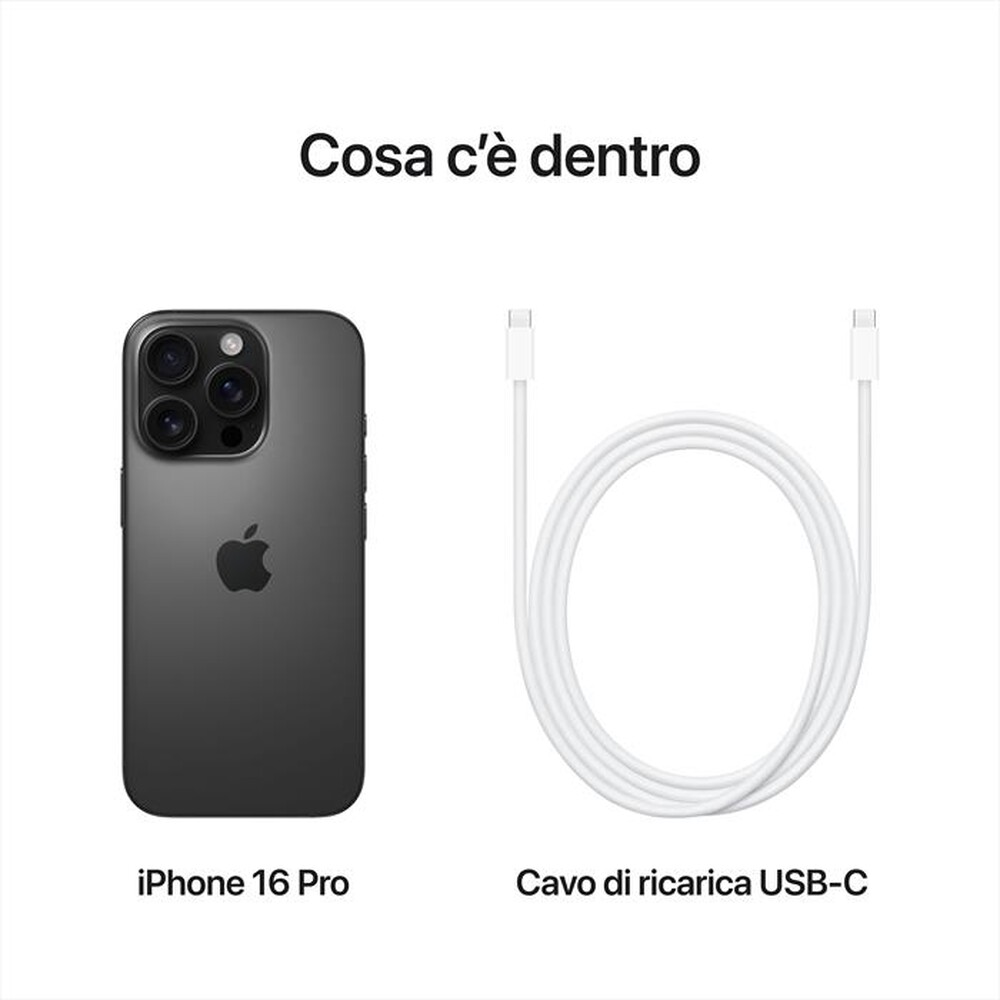 "WIND - 3 - APPLE iPhone 16 Pro 256GB-Titanio nero"