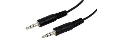 GBC - CAVO AUDIO STEREO SPINA JACK 3,5MM / SPINA JACK 3,-Nero