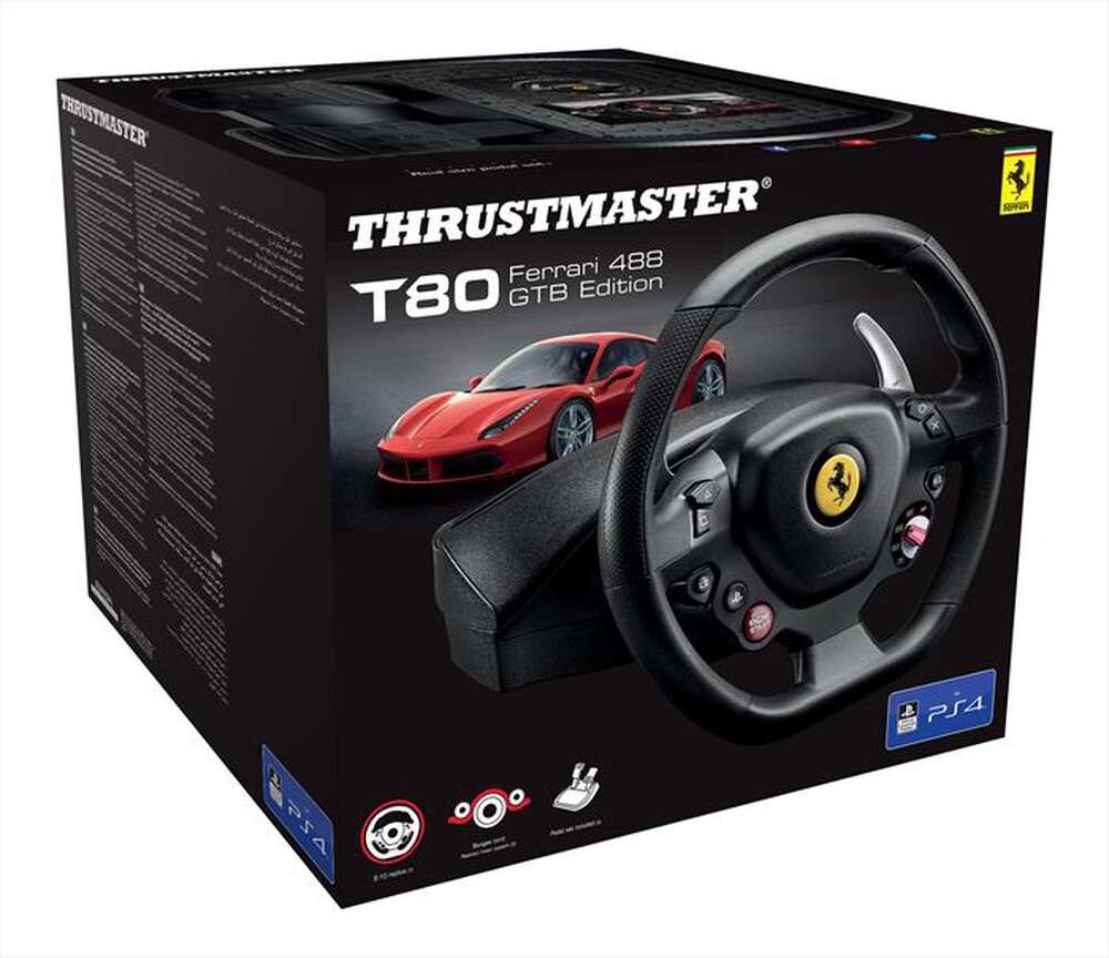 "THRUSTMASTER - T80 Ferrari 488 GTB Edition-Nero"