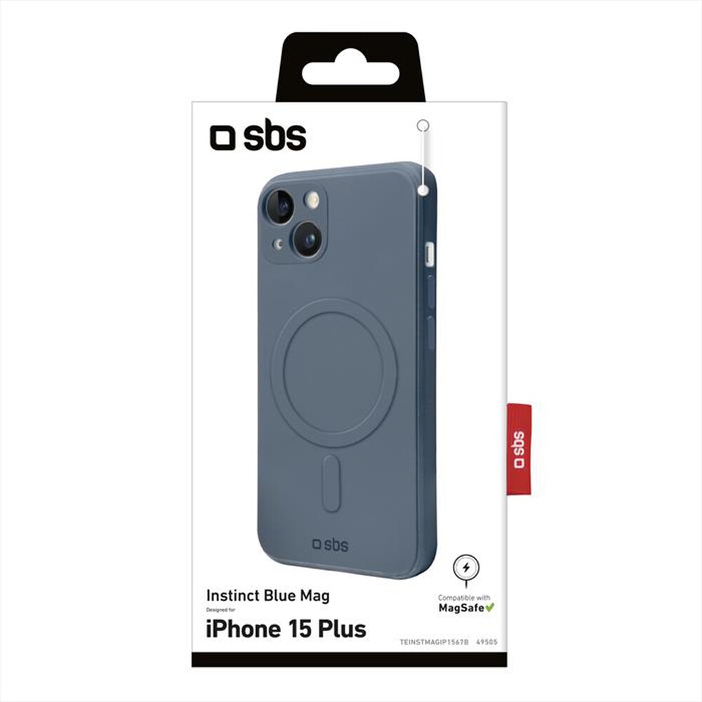 "SBS - Cover TEINSTMAGIP1567B per iPhone 15 Plus-Blu"