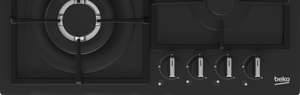 "BEKO - Piano cottura a gas HIYG64225SBO-Cristallo nero"