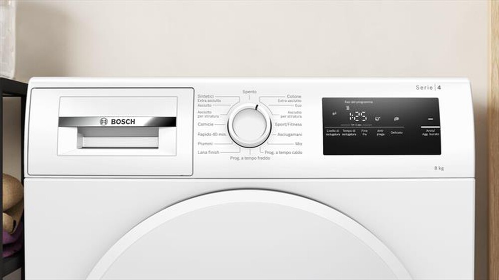 Immagine del prodotto BOSCH - Asciugatrice Serie 4 WTH83208II 8 Kg-BIANCA