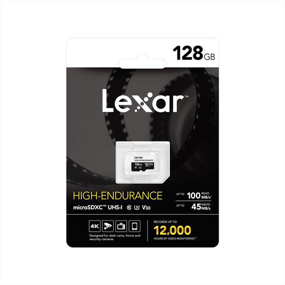 Immagine del prodotto LEXAR - MICROSDXC HIGH END. 128GB-Black/White