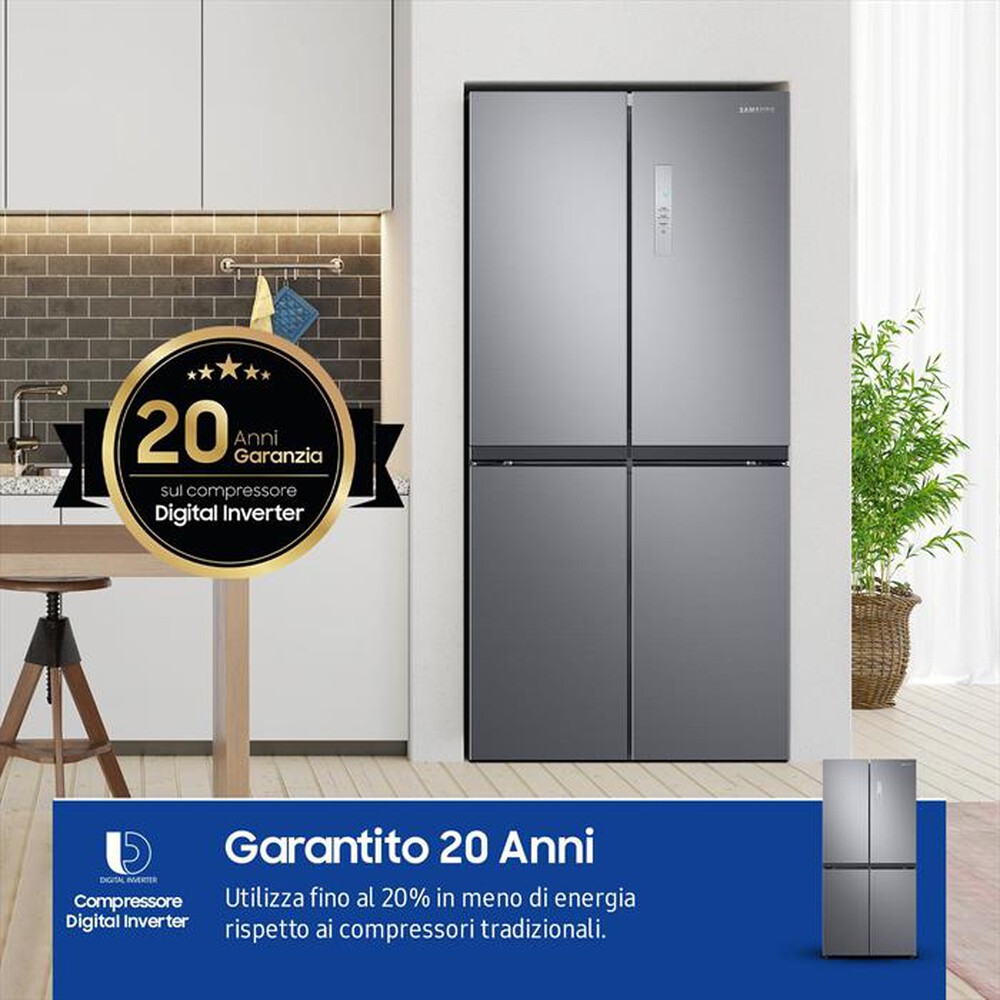 "SAMSUNG - Frigorifero 4 porte RF48A400EM9/EF Classe E 488 lt-INOX"