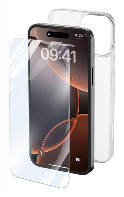 CELLULARLINE - Cover case PROTECTION KIT per iPhone 16 Pro-Transparent