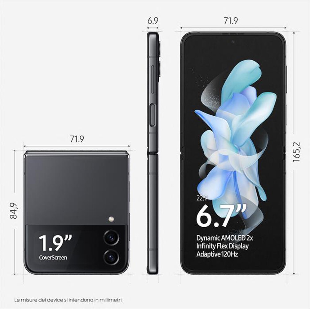 "SAMSUNG - Galaxy Z Flip4 256GB-Graphite"