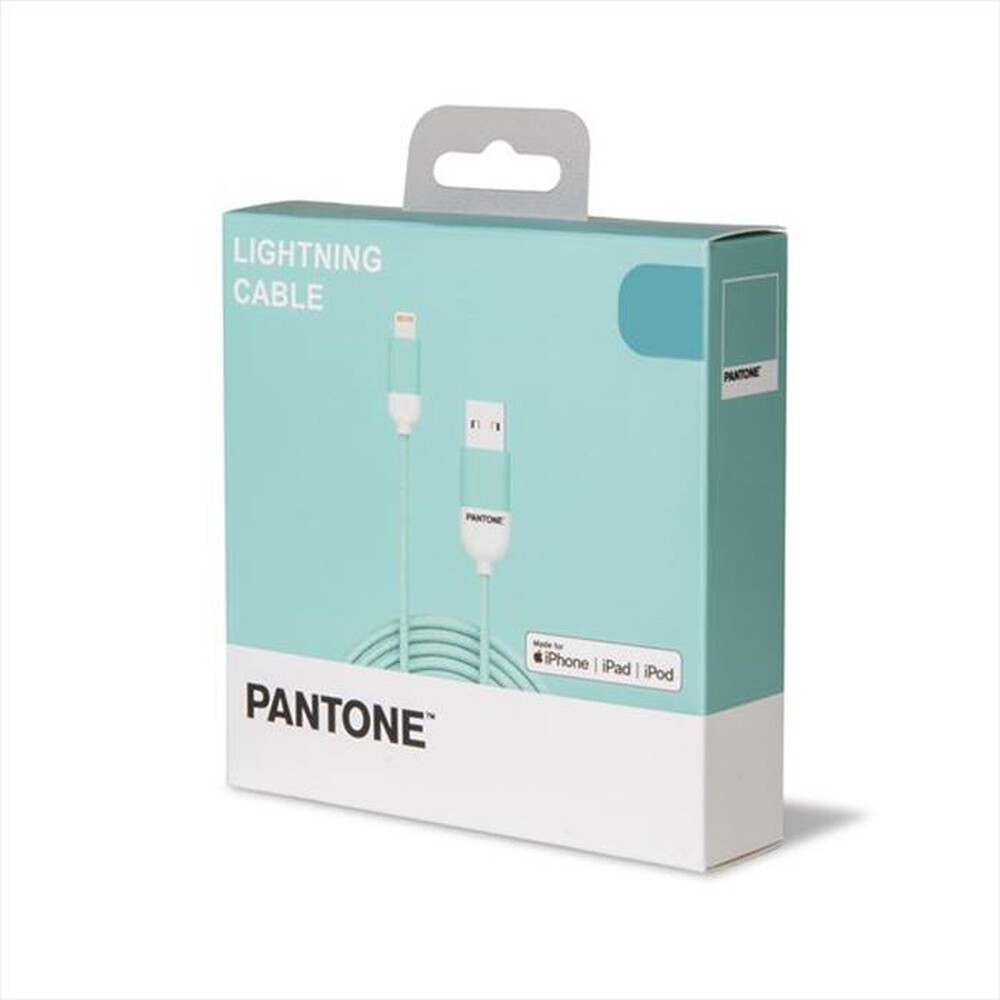 "PANTONE - PT-LCS001-5L - LIGHTNING CABLE 1 5 MT-AZZURRO/PLASTICA"