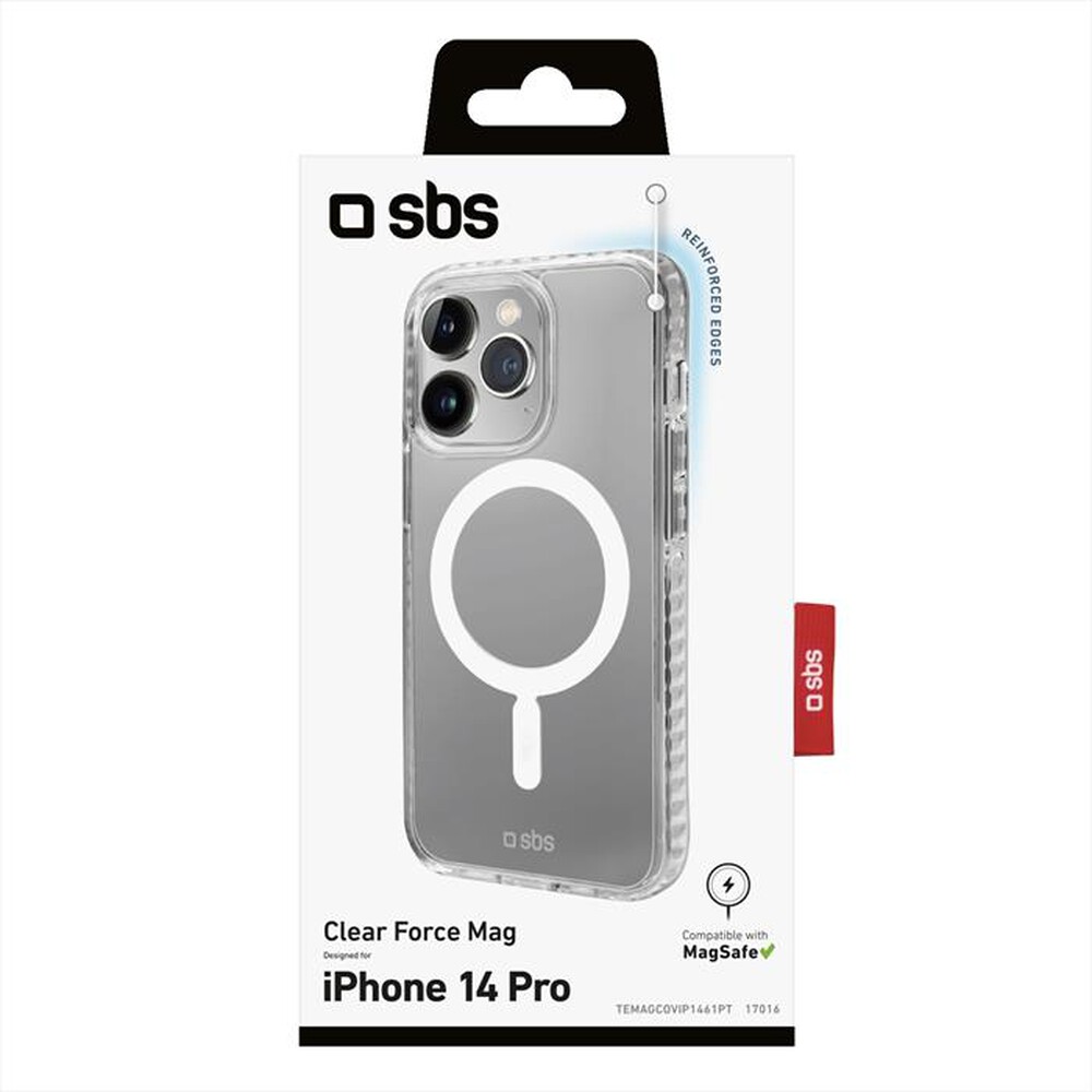 "SBS - Cover TEMAGCOVIP1461PT per iPhone 14 Pro-Trasparente"