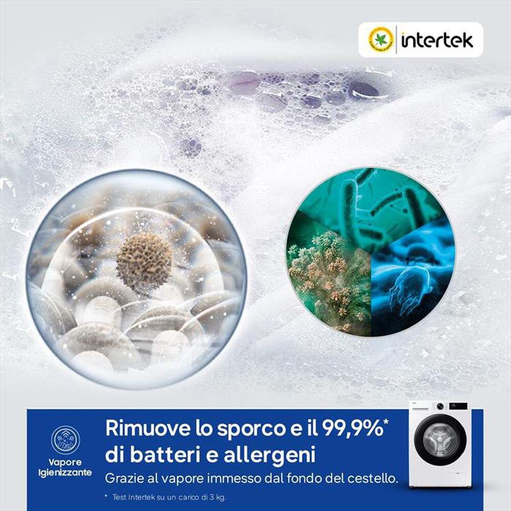 Immagine del prodotto SAMSUNG - Lavatrice WW90DG5G34AEET 9 Kg Classe A-bianca con obl&ograve; e display nero