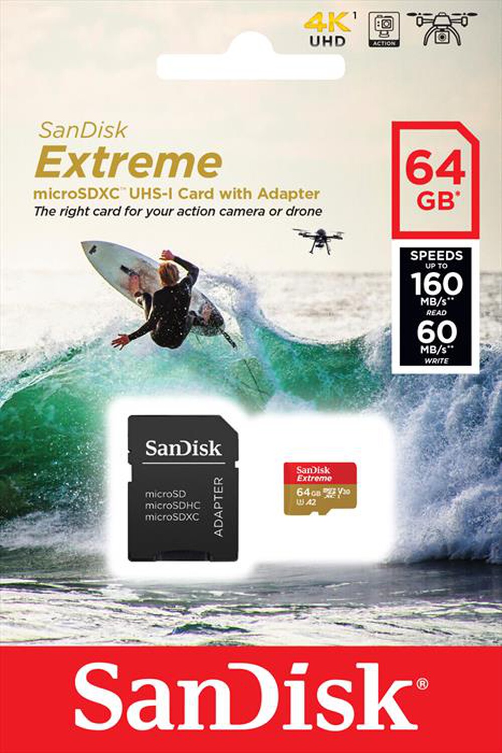 "SANDISK - MICROSD EXTREME ACTION A2 64GB PER ACTION CAMERA"