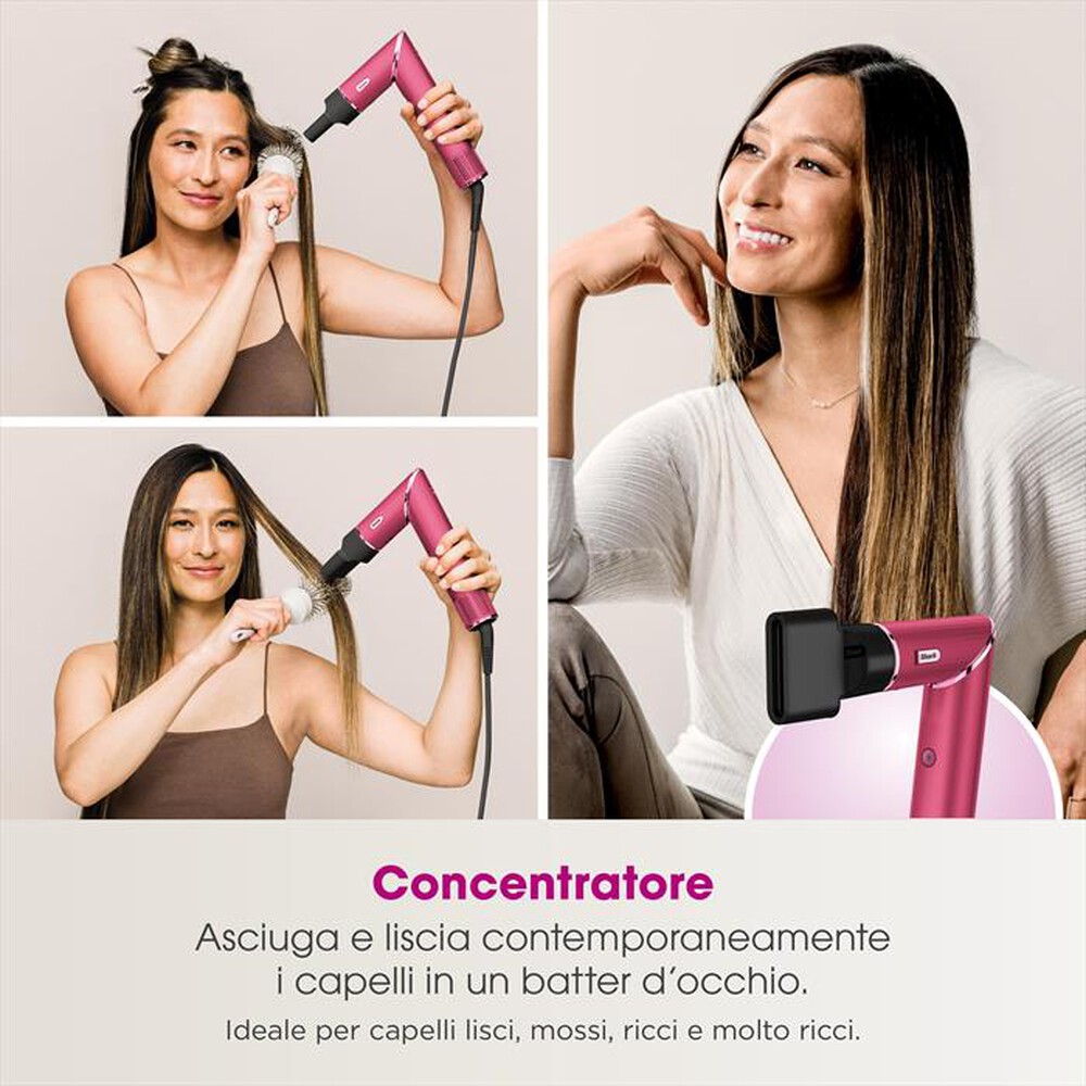 "SHARK - Styler e asciugacapelli FLEXSTYLE LIM ED HD440BPEU-Pink Malibù"