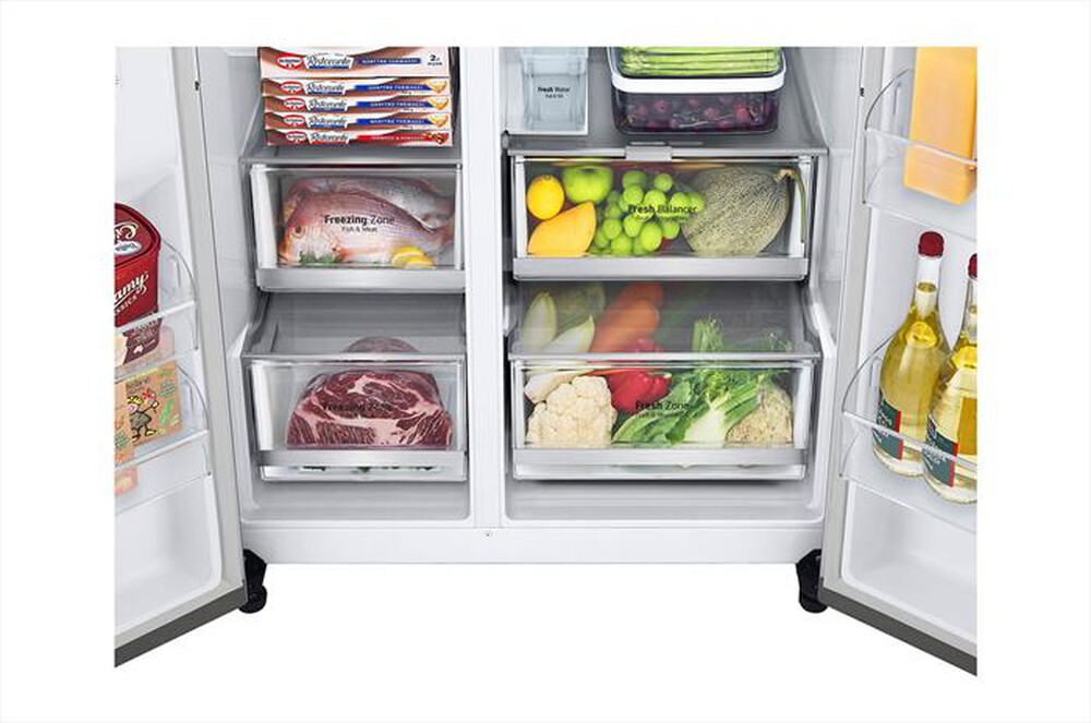 Immagine del prodotto LG - Frigorifero side by side GSXV91PZAE Classe E-Inox
