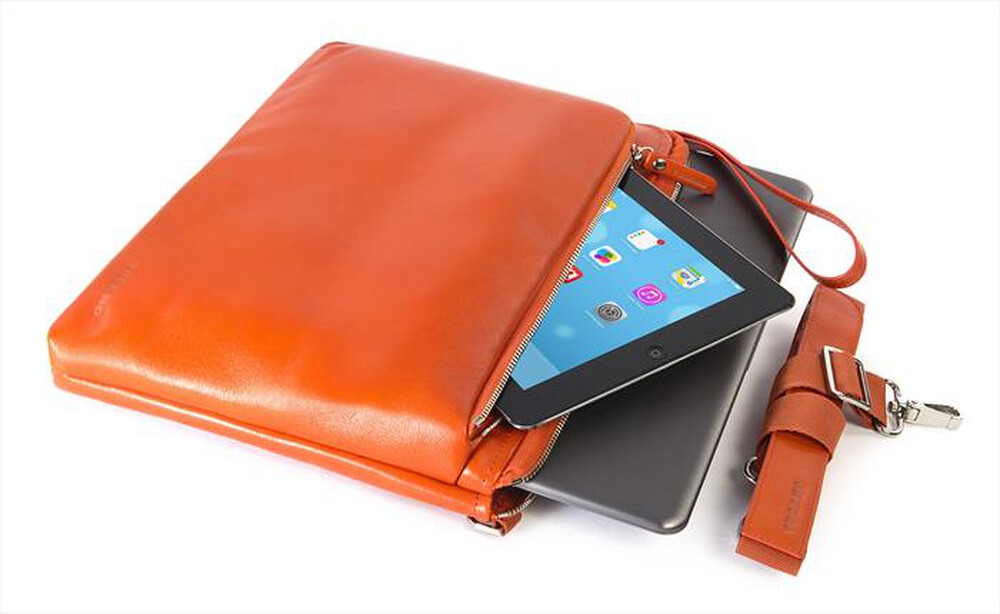 "TUCANO - Borsa in pelle per MacBook Pro 13”/Ultrabook 13\"-arancione"